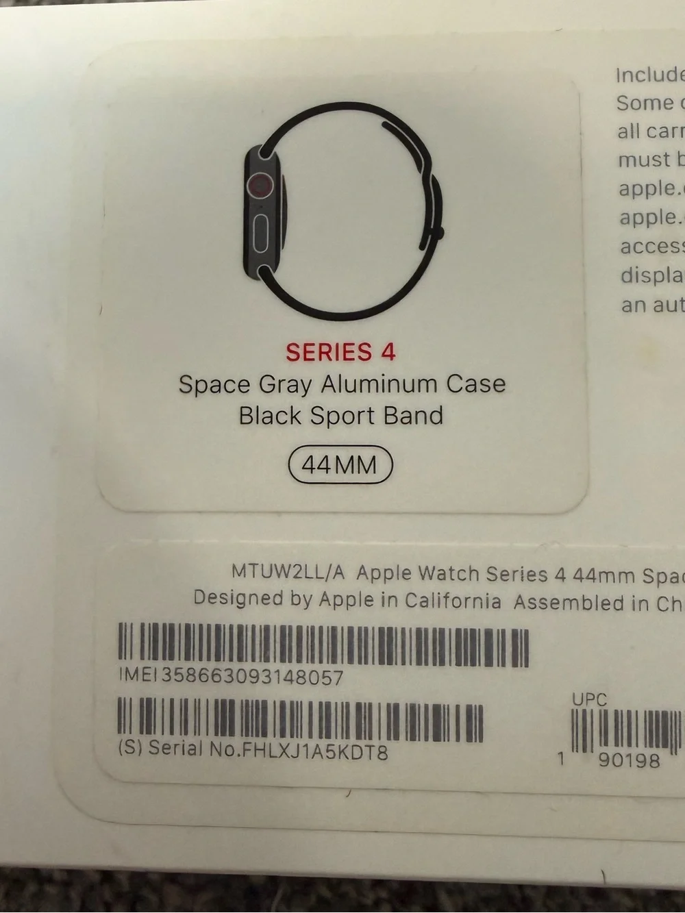 Apple Watch Series 4 (44mm) - with 3 additional bands (42/44mm)